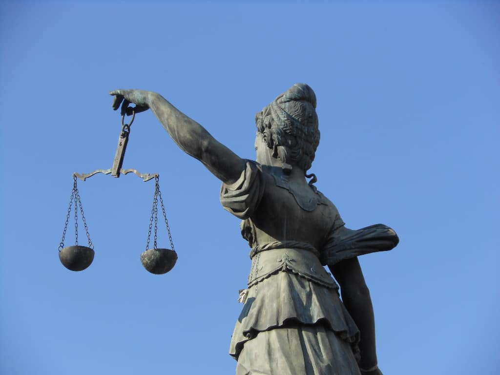 Scales of Justice in Frankfurt